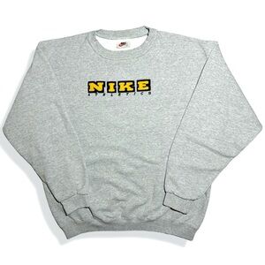 Vintage 90s Nike Chainstitch Spell Out Crewneck Sweatshirt